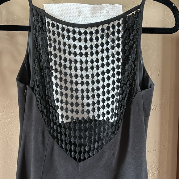 Sz6 Lined Black Dress with eyelet back - Picture 7 of 16
